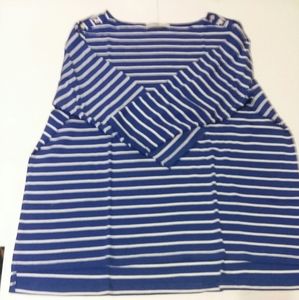 Blue and white stripe shirt
